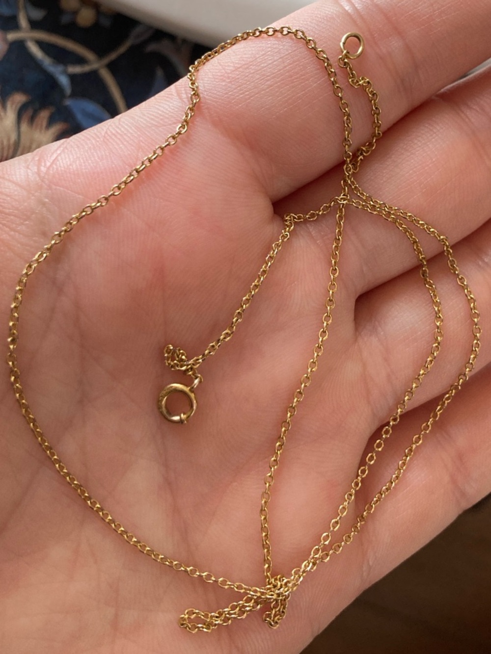 Antique 12K Gold-Filled Necklace Chain, 19.25”